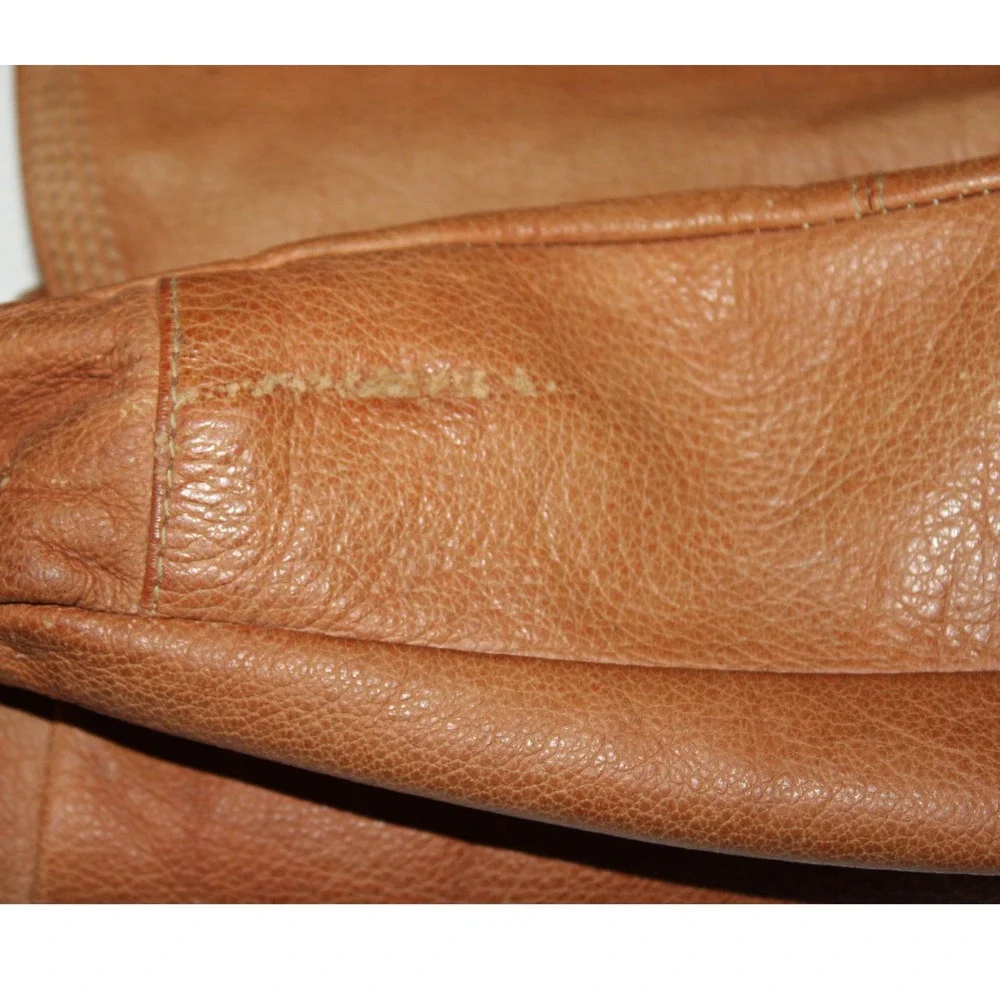 VTG Emily Ann of Boca Raton women's handbag purse brown leather with‎ flap India